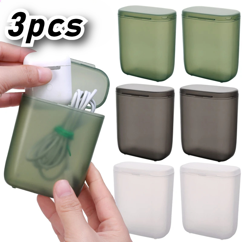Desk Cable Organizer - Data Cable Storage Box Earphones Charger