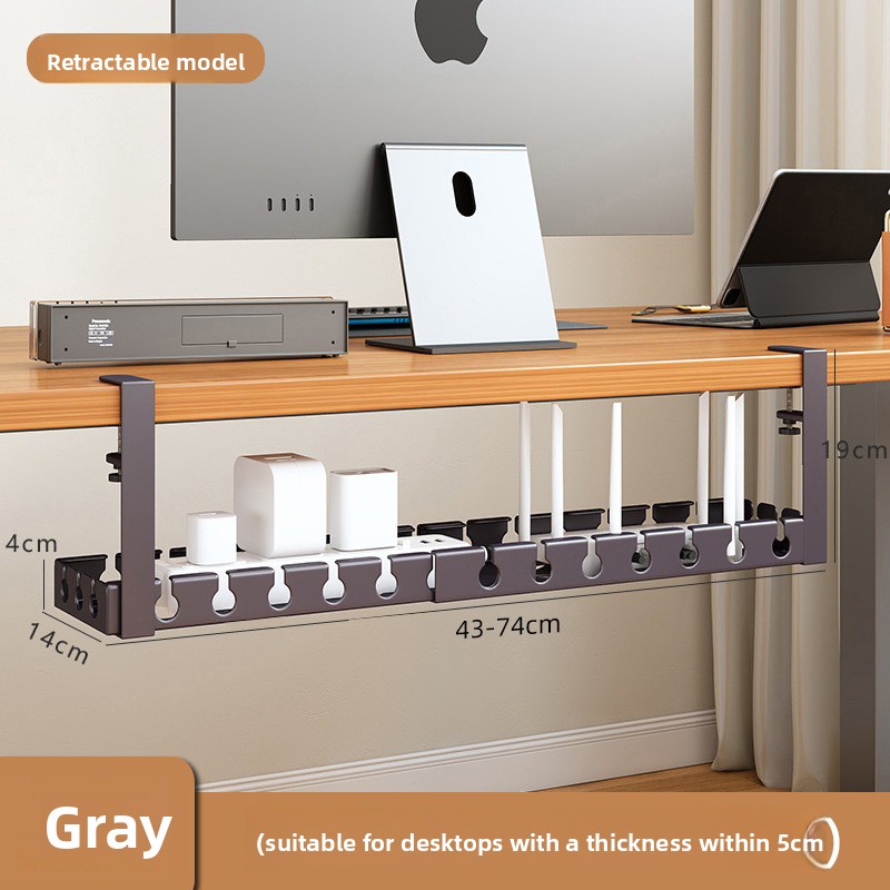 Retractable No Drill Clamp On  - огляд і ціна Desk Cable Organizer