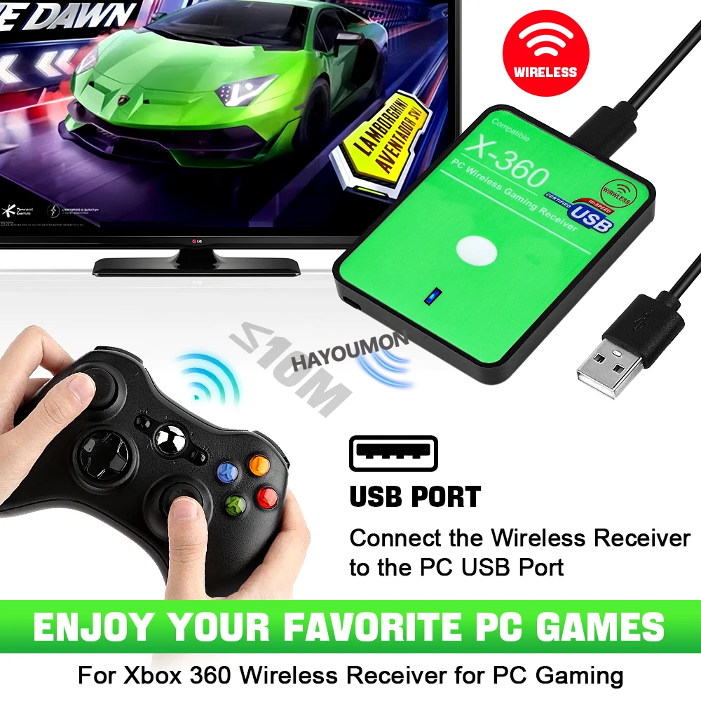 Wireless Gaming Receiver USB C - огляд і ціна Pc Gaming Xbox Controller