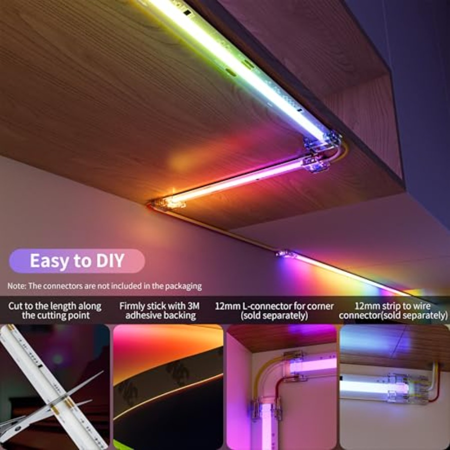 RGB Smart IC COB LED Strip Lig - огляд і ціна Rgb Light Strip