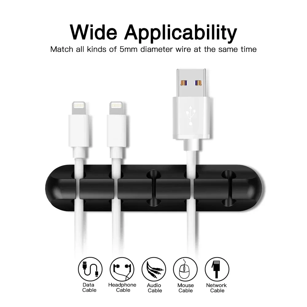 Adhesive Cable Holder Cord Cli - огляд і ціна Desk Cable Organizer