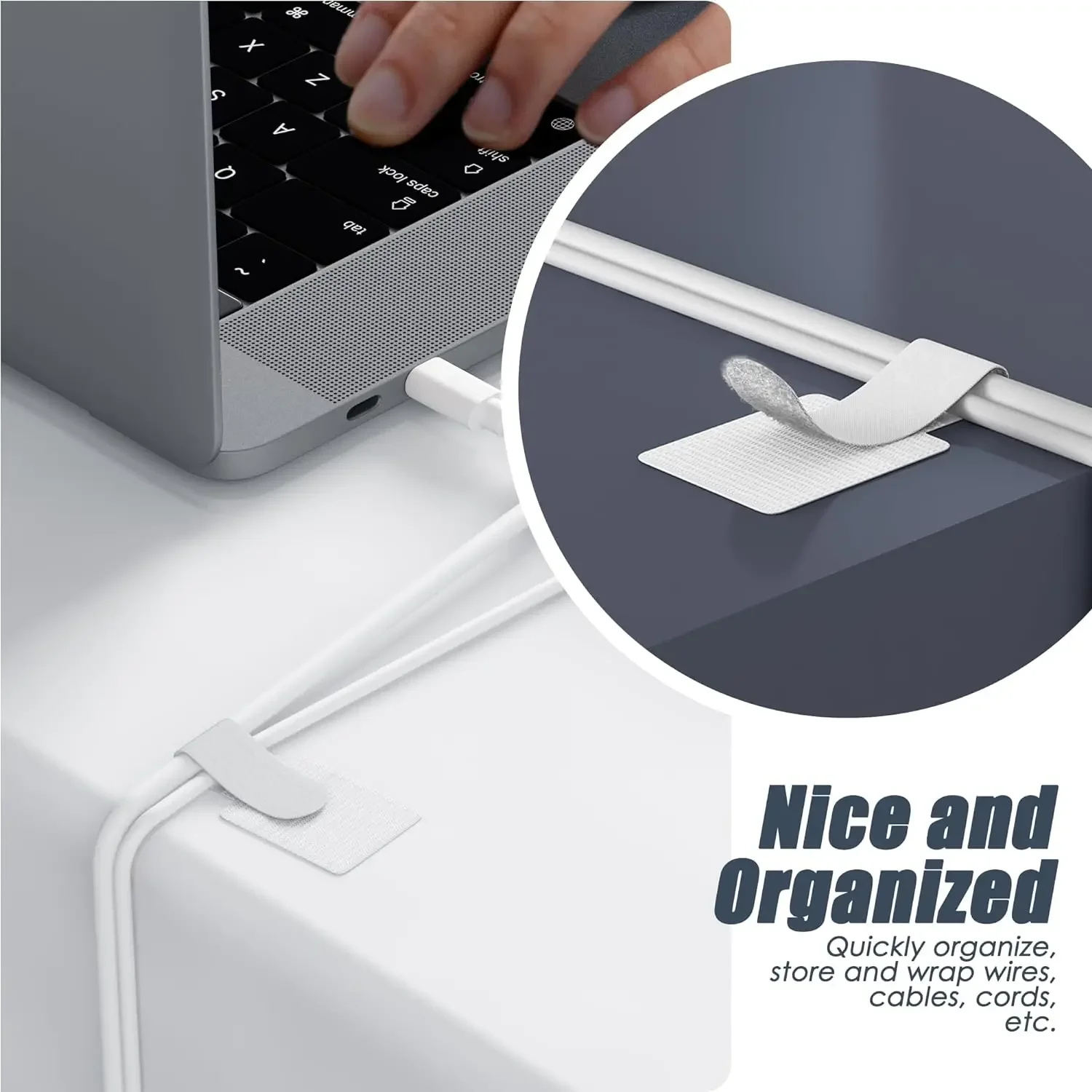 New Reusable Cable Ties Velcro - огляд і ціна Desk Cable Organizer