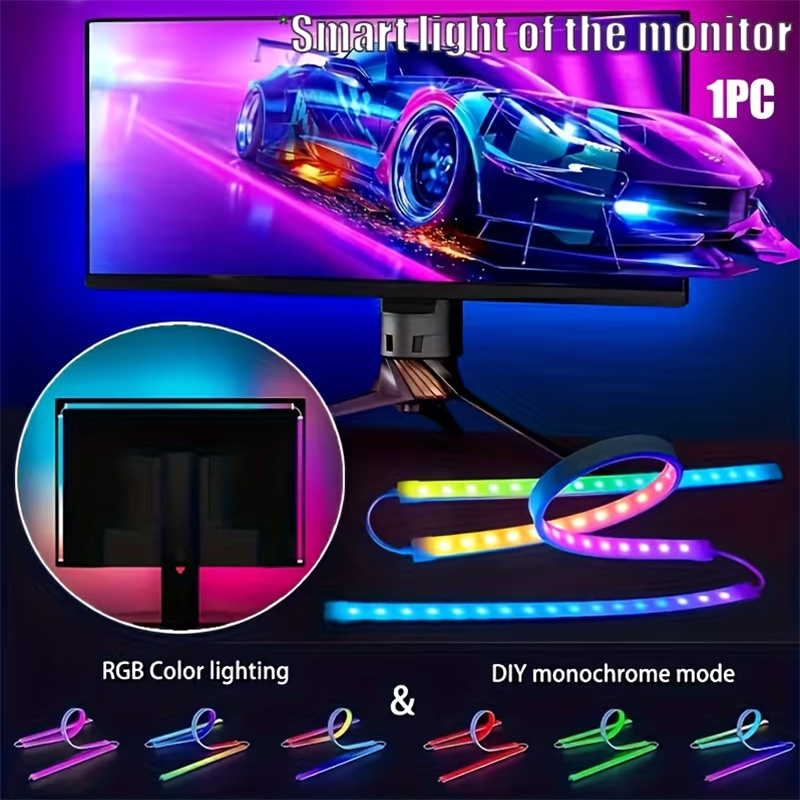 RGB Gaming Lights Strip Monito - огляд і ціна Rgb Light Strip