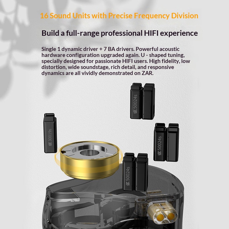 KZ ZAR Hybrid Driver In-ear Mo - огляд і ціна Pc Gaming Earbuds