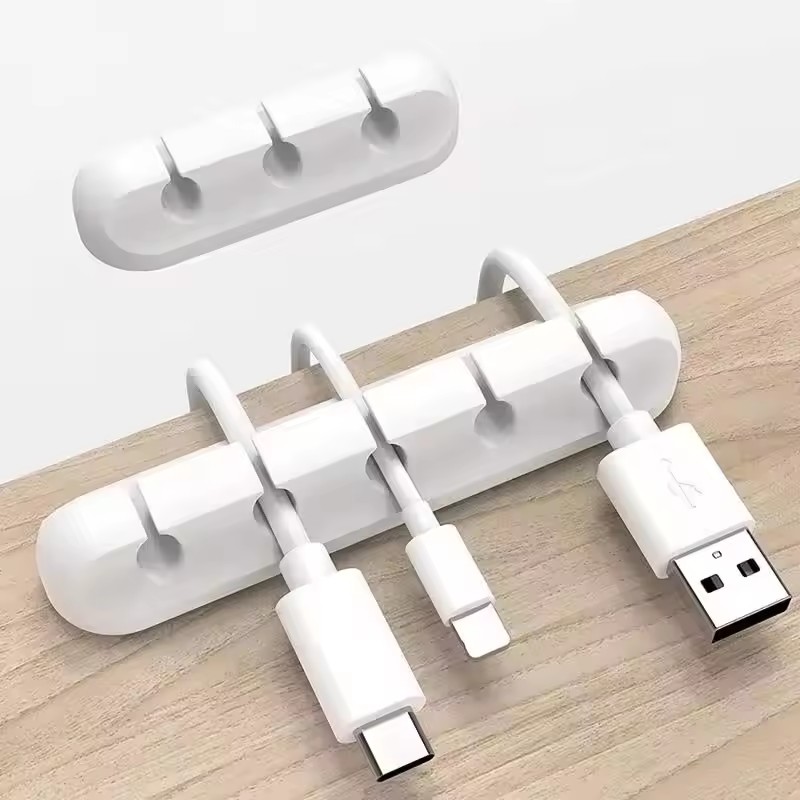 Silicone USB Cable Clip Winder - огляд і ціна Desk Cable Organizer