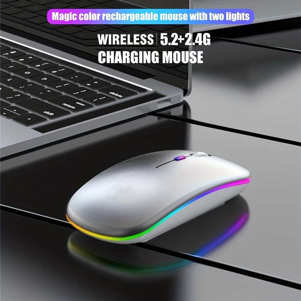 Wireless Mouse RGB Rechargeabl - огляд і ціна Rgb Light Strip