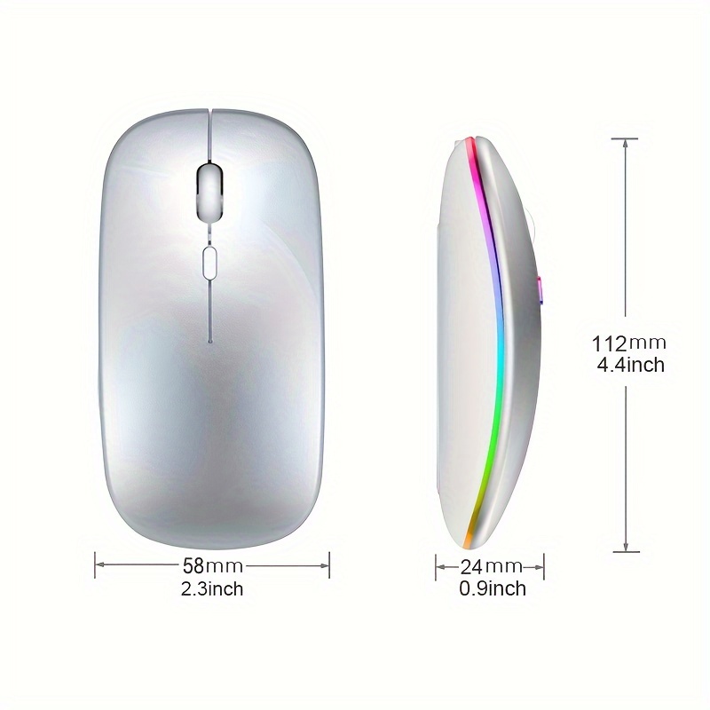 Wireless Mouse RGB Rechargeabl - огляд і ціна Rgb Light Strip