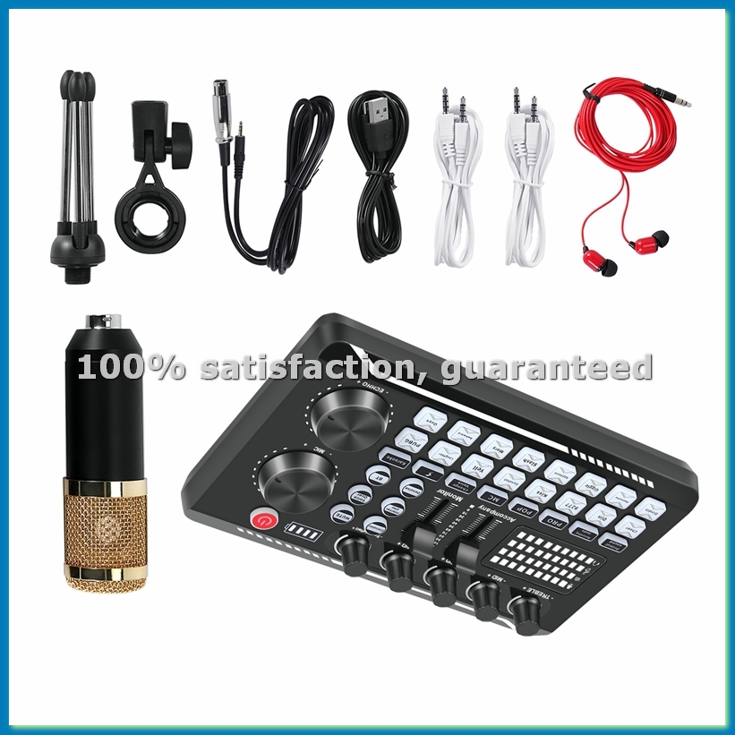 F998 Sound Card Kit,BM-800 Mic - огляд і ціна Pc Gaming Kit