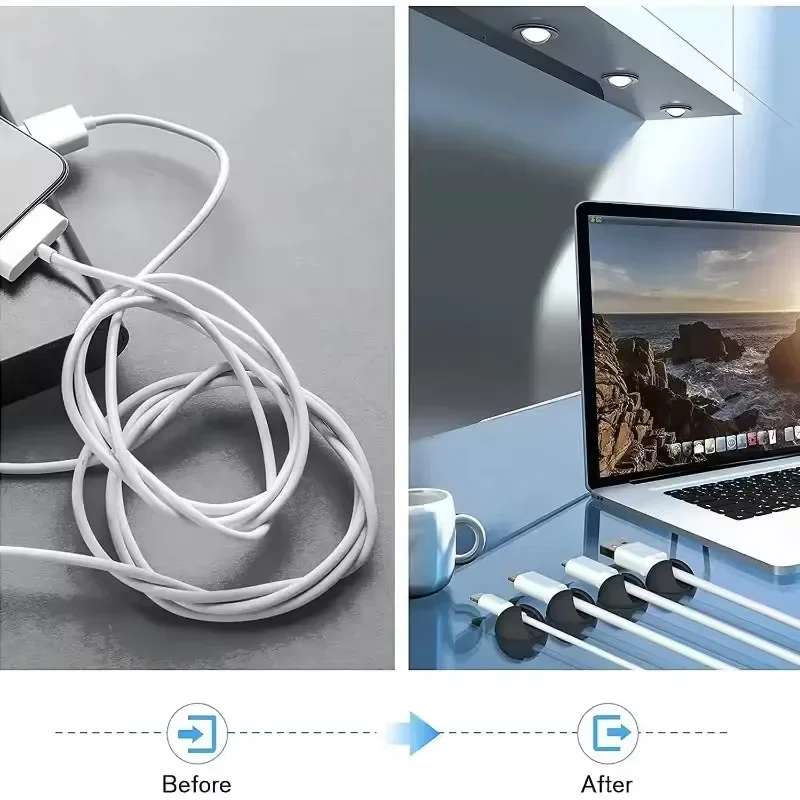 5/50Pcs Desktop Wall Cable Cli - огляд і ціна Desk Cable Organizer