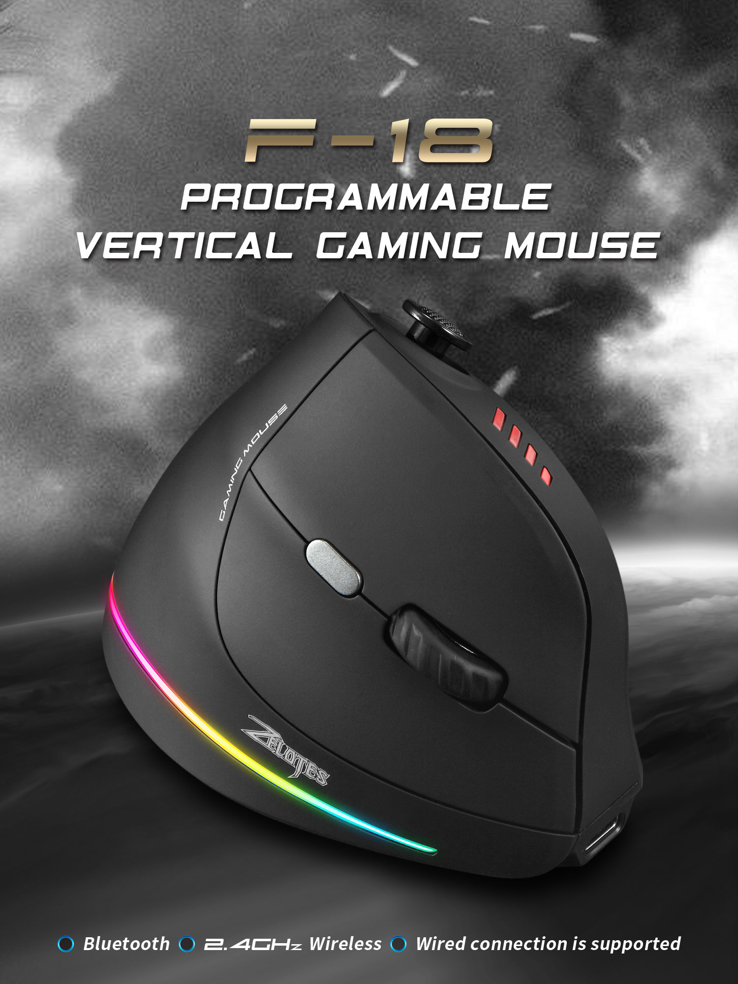Jomaa RGB Backlit Wireless Ver - огляд і ціна Wireless Gaming Mouse
