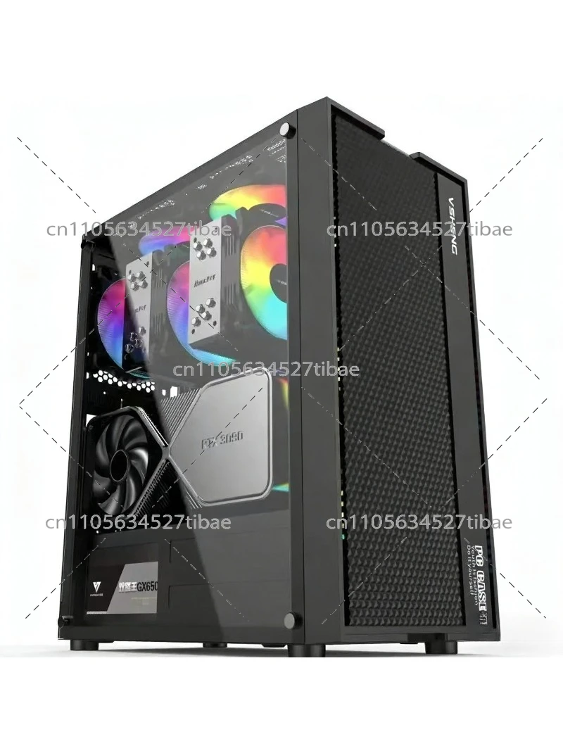 Black E-ATX Computer Case with - огляд і ціна Pc Gaming Cpu