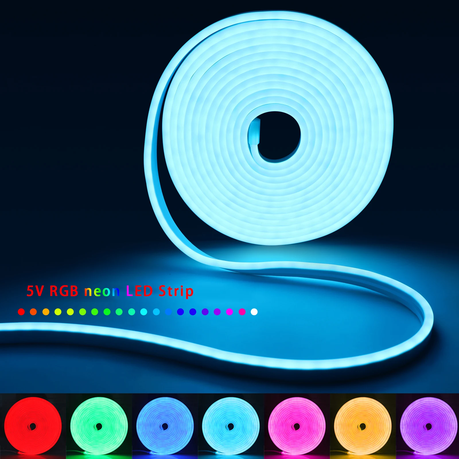 1-5m RGB LED Neon Strip Light  - огляд і ціна Rgb Light Strip