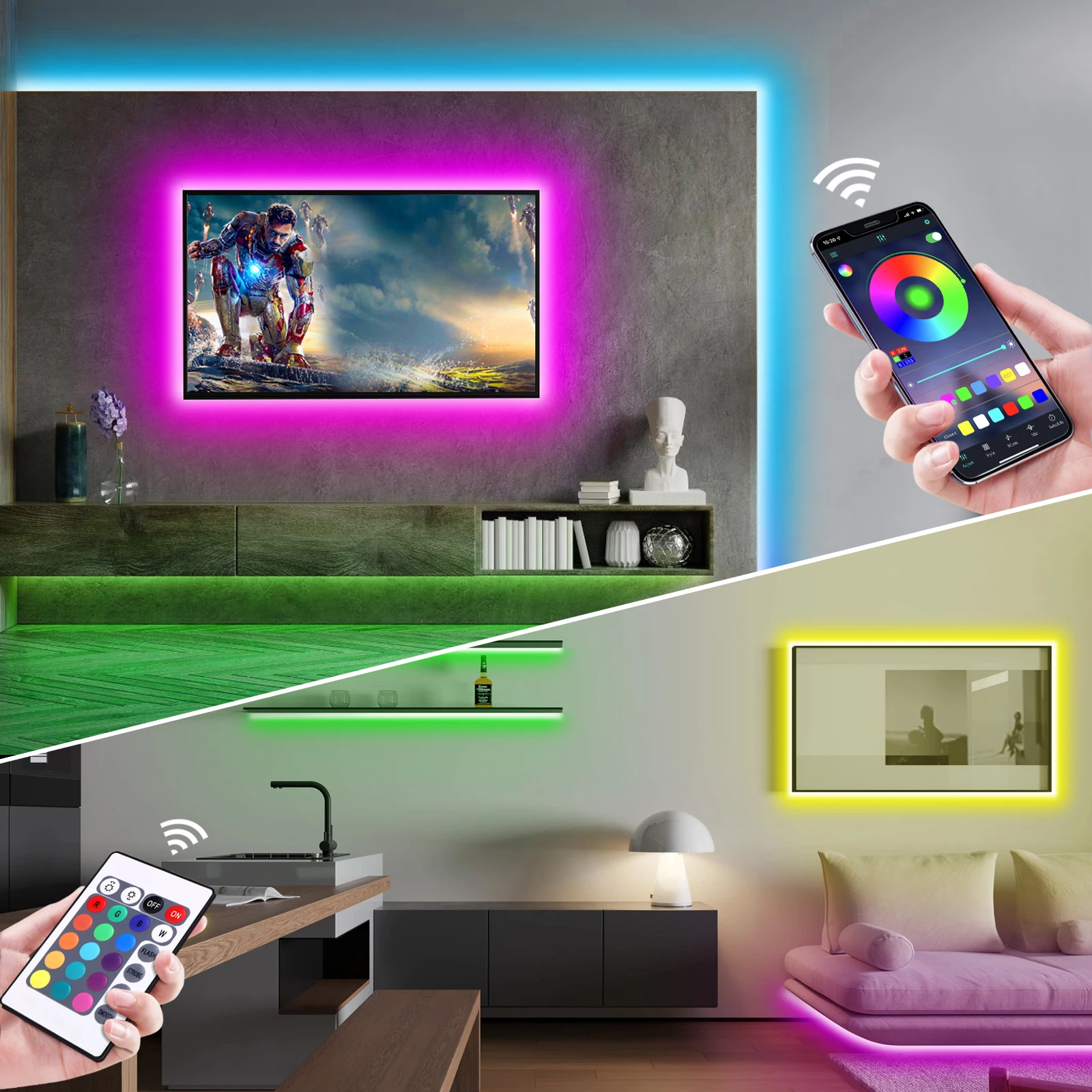 1-5m RGB LED Neon Strip Light  - огляд і ціна Rgb Light Strip
